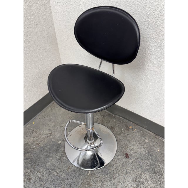 Contemporary Contemporary Adjustable Swivel Stool For Sale - Image 3 of 12