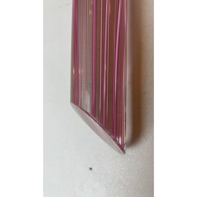 Striated Murano Glass Ceiling Lamp, 1980s For Sale - Image 10 of 12