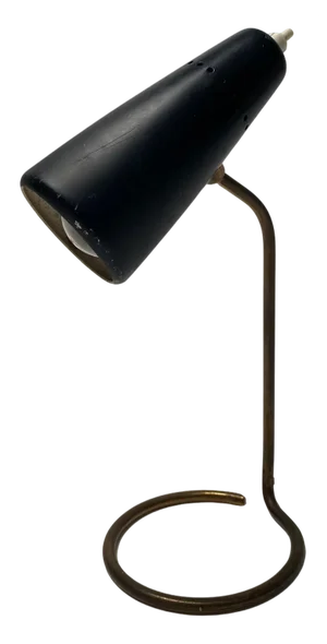 Italian Table Lamp in Brass and Metal from Stilnovo, 1950s