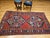Antique Cloudband Kazak Area Rug, Hand-Knotted Wool, Geometric Design, Red & Blue, 5' x 8' For Sale - Image 4 of 15