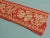 French Vintage Red and Yellow Floral French Printed Ribbon For Sale - Image 3 of 4