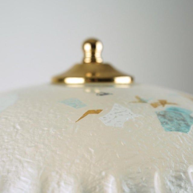 Murano Glass and Brass Table Lamps, Set of 3 For Sale - Image 3 of 9