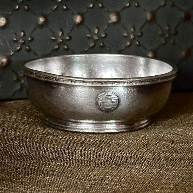 "An antique silver-plated commercial serving platter custom-manufactured for the historic Hotel Deshler in Columbus, Ohio....