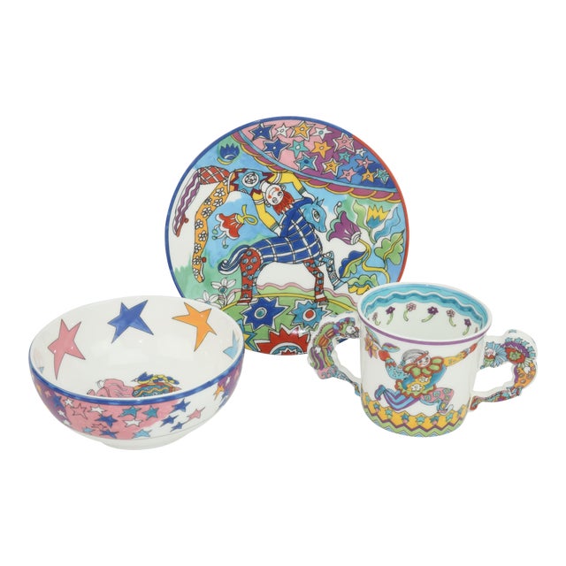 Tiffany & Co Child's 'Fantasy' Dinnerware Set by Gene Moore, 1997
