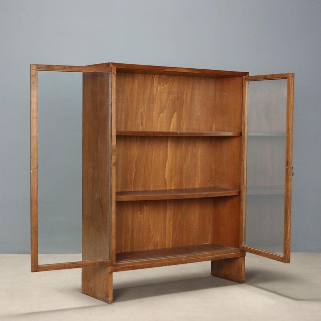 Vintage Walnut Display Cabinet, 1950s For Sale - Image 3 of 10