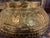 Antique 19th Century Islamic Revival Brass Vessel | Egyptian Mamluk Style Repoussé Bowl | Sphinx Court Scenes 16” [Cm] For Sale - Image 9 of 12