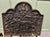 Large Fire Back with Andirons and Grate, 1950 For Sale - Image 6 of 10
