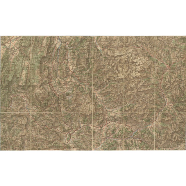 Antique French Alps Map of Albertville & Briançon by Edward Stanford, 1908 For Sale - Image 10 of 10