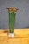 Art Nouveau Emerald Glass & Copper Fluted Vase For Sale - Image 3 of 8