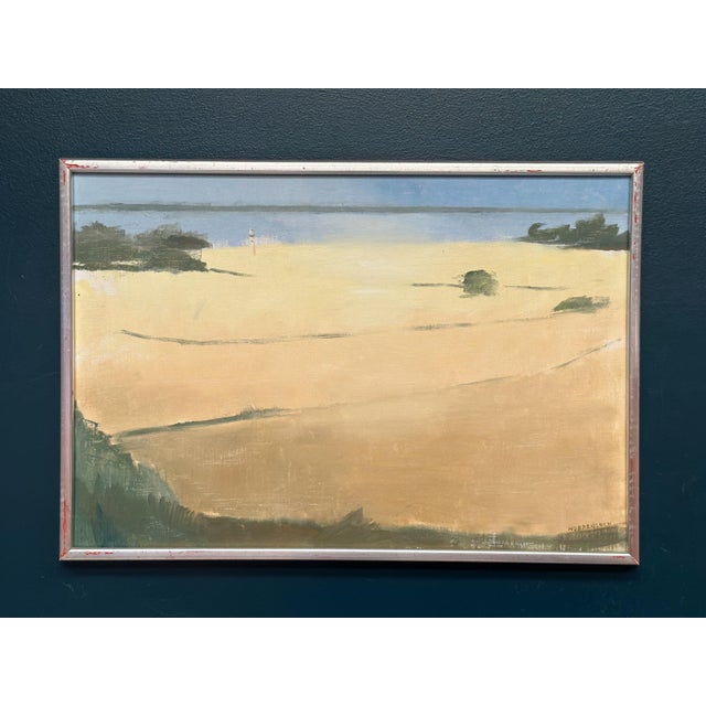 Rolf Nordengren, Västra Piren, Hven, 1980, Oil on Canvas, Framed For Sale - Image 10 of 14
