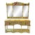 Vintage Hand Crafted Mexican Console and Mirror Set by Diseños Caaesa For Sale