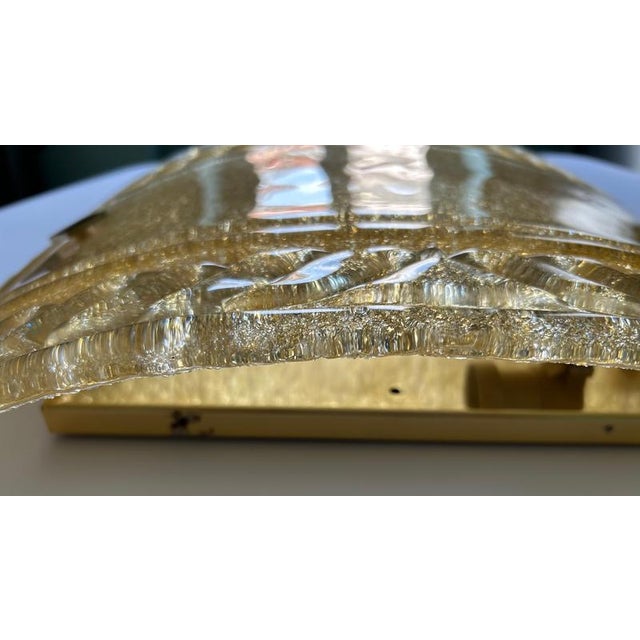 1980s Golden Murano Wall Lights, 1990s, Set of 3 For Sale - Image 5 of 13