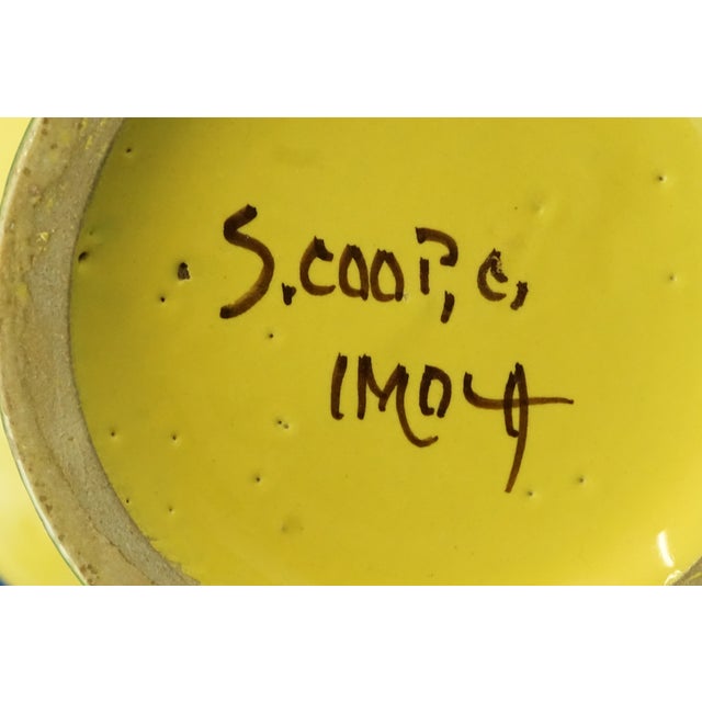 Majolica Ceramic Drink if You Can Jug Vase from Cooperativa Ceramica Imola, Italy, 1920s For Sale - Image 15 of 16