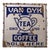 Vintage Single-Sided Porcelain Van Dyk Tea Sign For Sale