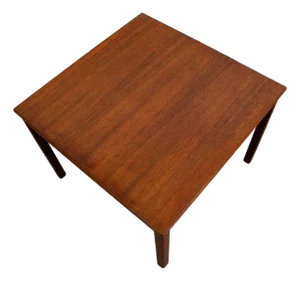 Mid Century Danish Modern Coffee Table Side Square Teak Denmark Coffee Vintage M