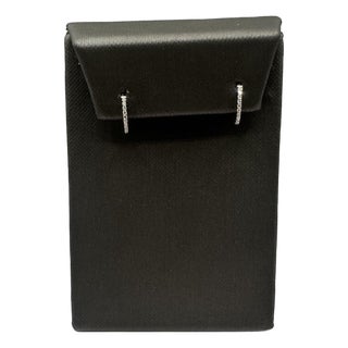 Diamond Huggie Earrings in 14kt White Gold - 0.10ctw Gh Si Diamonds, 11.5mm, A Pair For Sale