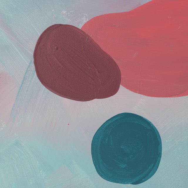 2010s "Floating Harmony" Contemporary Abstract Mixed-Media Painting For Sale - Image 5 of 9
