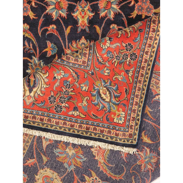 Antique Persian Mahal Rug 7'11" X 11'1" For Sale - Image 4 of 4