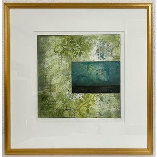 Cheryl Warrick, Abstract Acrylic Mix Media Painting Cheryl Warrick African American Woman Artist, 1998 For Sale