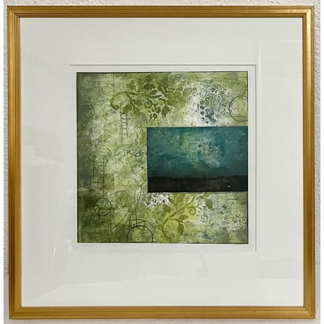 Cheryl Warrick, Abstract Acrylic Mix Media Painting Cheryl Warrick African American Woman Artist, 1998 For Sale