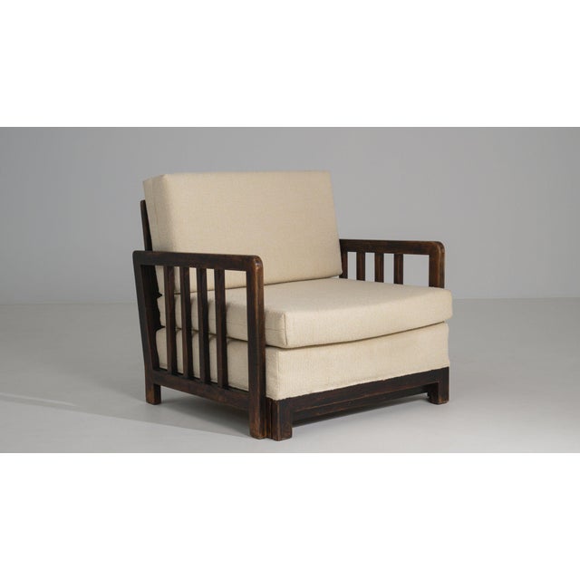 Early 20th Century France Cream Wood Armchair For Sale - Image 10 of 11