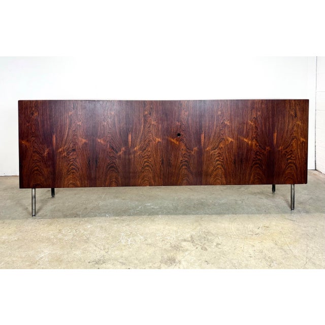 Mid Century Modern Milo Baughman Style Rosewood Credenza For Sale - Image 9 of 12