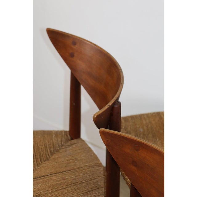 Peter Hvidt Scandinavian Teak and Rope Chairs by Peter Hvidt, 1960s, Set of 4 For Sale - Image 4 of 18