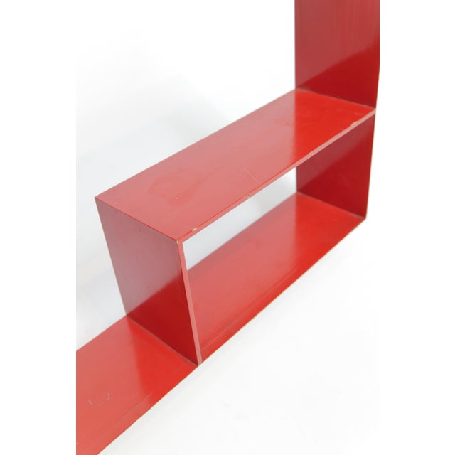 Mid-Century Modern Geometric Shadow Box Wall Shelf For Sale - Image 11 of 14