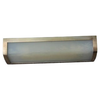 Mid-Century Modern Brass and Acrylic Glass Sconce, 1950s For Sale