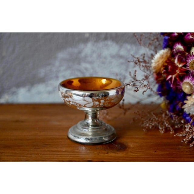 Swedish Mercury Glass Ring Cup For Sale - Image 6 of 6