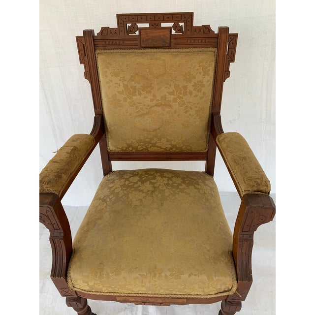 19th Century Antique Victorian Eastlake Chair Chairish