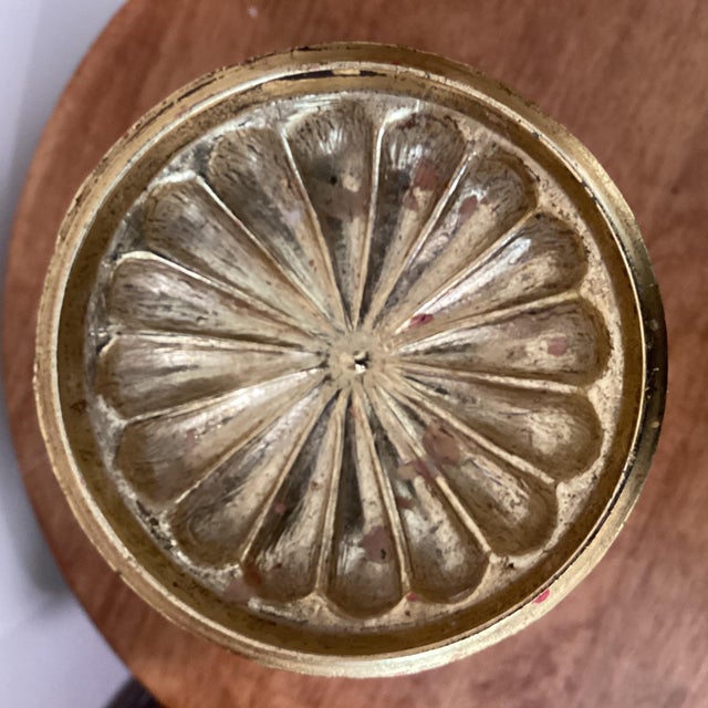 Antique Gold Pillar Candle Holder Chairish