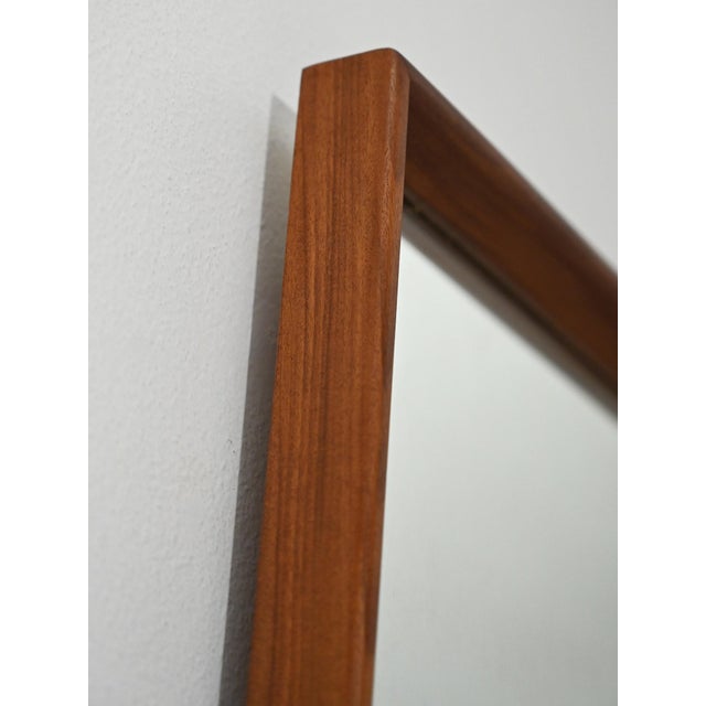 Wood Mid-Century Swedish Mirror, 1960s For Sale - Image 7 of 10