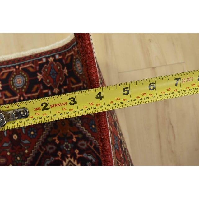 Red Goltogh Rug 2’7” X 4’1” Red Wool Vintage Traditional Hand-Knotted Carpet For Sale - Image 8 of 10