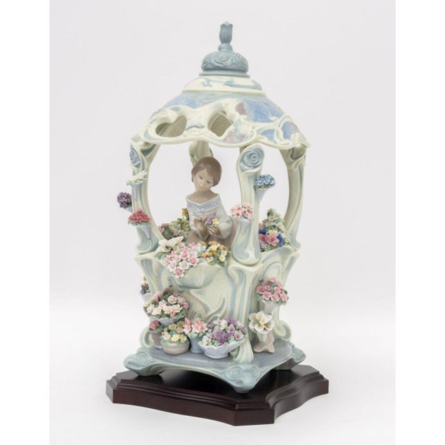 Lladro "Gazebo in Bloom" Porcelain Figurine For Sale - Image 11 of 18