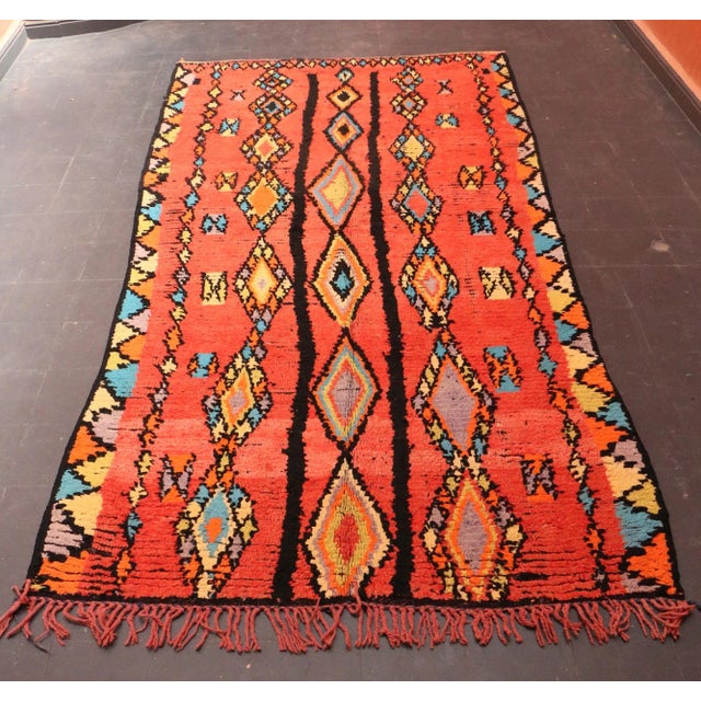 Boujad rugs are handwoven pile rugs from a small region in Haouz between the Middle Atlas and the Atlantic ocean. The...