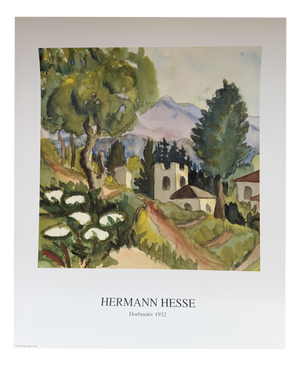 Hermann Hesse, Dorfmotiv, Art Print