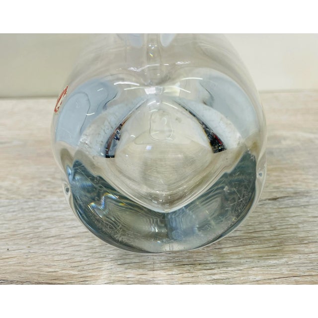 1960s Vintage 1960s Orrefors Tall Glass Vase For Sale - Image 5 of 6