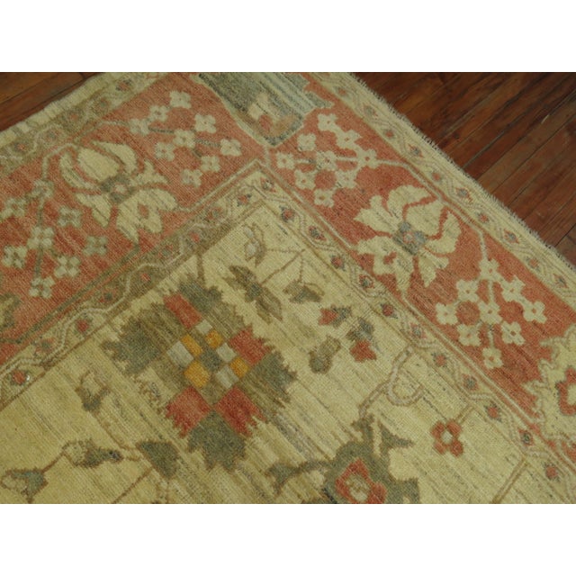 Textile Vintage Zabihi Collection Inspired Turkish Oushak - 9'10" x 11'9" For Sale - Image 7 of 12
