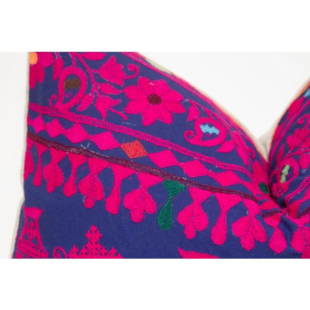 Tribal Pikul Embroidered Floral Pillow For Sale - Image 3 of 7