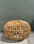 Vintage Italian Stick Rattan Ottoman After Albini For Sale - Image 10 of 12