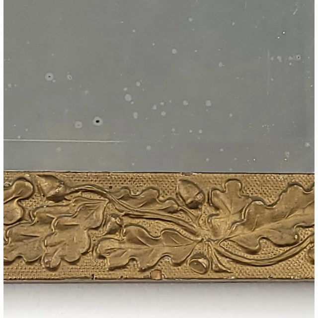 1920s Smaller Carved Acorn Giltwood Frame Mirror, Circa 1920s For Sale - Image 5 of 7