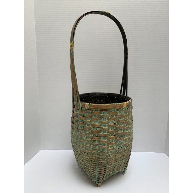 Vintage Asian Chinoiserie Decor and Storage Basket For Sale - Image 9 of 9