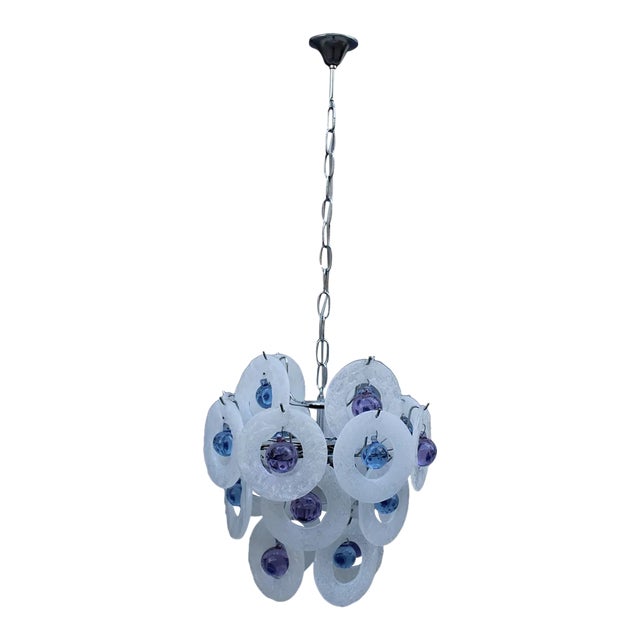 Pop Art Style Murano Glass Ceiling Lamp, 1970s For Sale