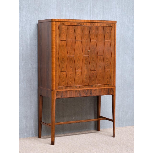 This exceptional cabinet was designed and handcrafted by Bo Lindahl in Sweden. This unique masterpiece was created as a...