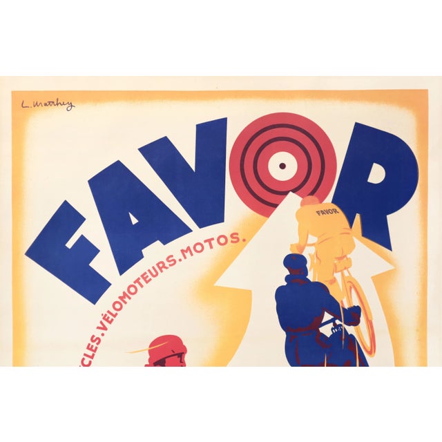 Date: 1930s Size: 47 x 62.5 inches Artist: L. Matthey This fabulous Art Deco poster advertises the products of a French...