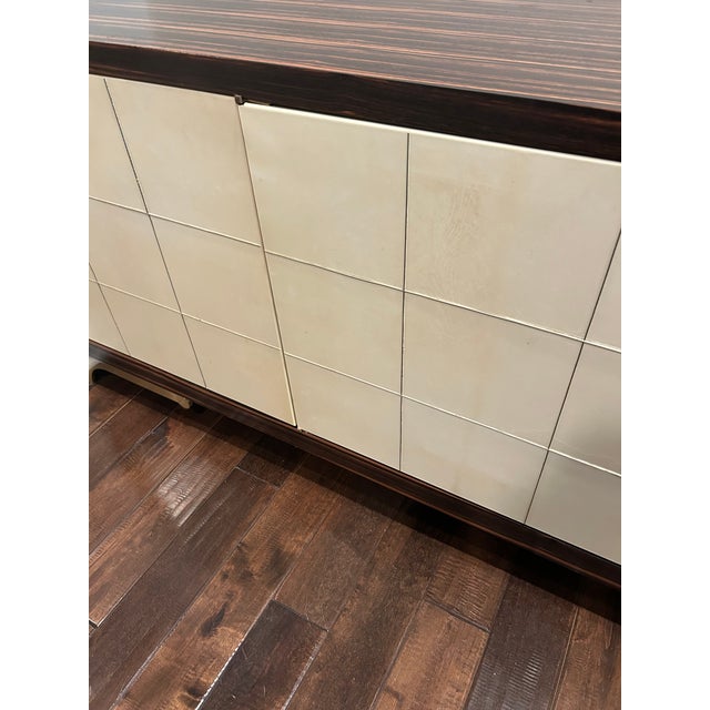 Newell Design Studio Gazelle Modern Macassar and Parchment Sideboard For Sale - Image 16 of 17