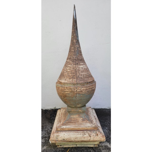 Metal Metal Large-Scale Decorataive Finial For Sale - Image 7 of 7