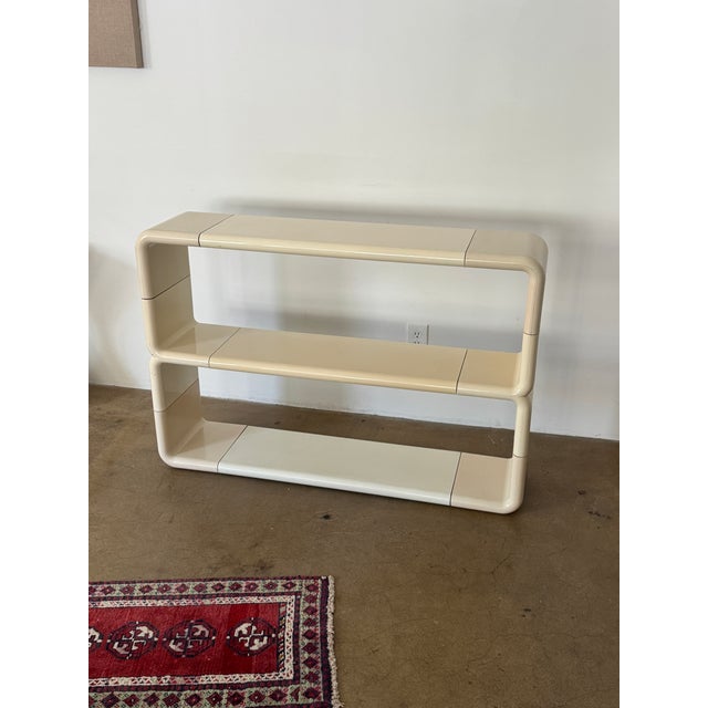 Umbo modular bookshelf/shelving unit designed by Kay Leroy Ruggles for Directional, 1970s. Unmarked, which is common for...