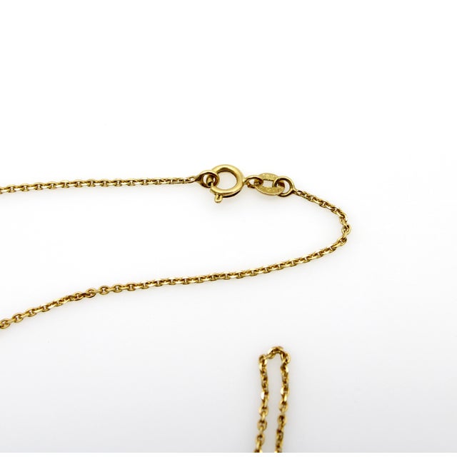 1980s Vintage 18k Gold Italian Miniature Biker Chain For Sale - Image 5 of 6